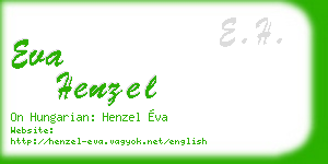 eva henzel business card
